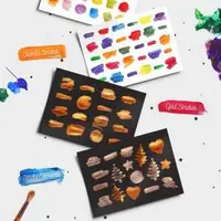 Большой набор векторной графики на рождественскую тематику