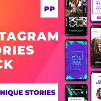 Instagram Stories Pack Mogrt. Анимированные шаблоны для Premiere Pro