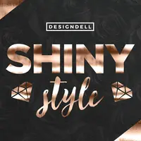 28 Фольгированных стилей для Photoshop