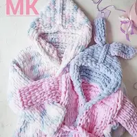 Плюшевые халатики Зайка и Миша