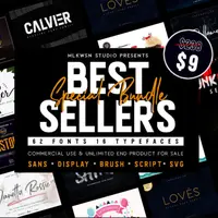 Коллекция из 62 профессиональных шрифтов