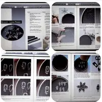 Вышитая брошь "Цветок лотоса"