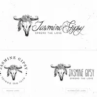 Набор из 300 логотипов - Дикий и Бохо