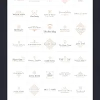 200 Логотипов, Иконок и Дизайнерских элементов