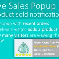 Live Sales Popup: product sold notification
