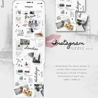 Шаблоны Instagram Puzzle - MEGA BUNDLE