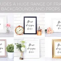 Набор мокапов в рамочном стиле