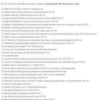 Кремы с SPF для лица и тела - ЭкоТест 2019