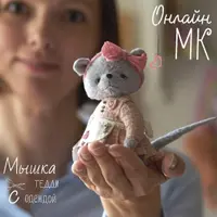 Мышка тедди с одежкой
