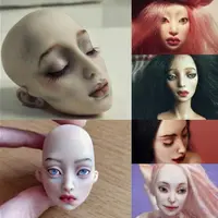 Роспись лица куклы из полимерной глины