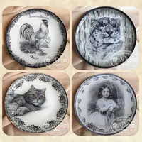 Монохромная графика на стекле