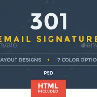 Набор шаблонов Email-подписей