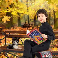 Цифровой фон "В осеннем парке"