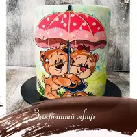 Рисунок на бисквите