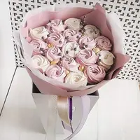 Как собрать красивый букет из зефира