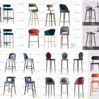Сборник 3d моделей барных стульев