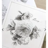 Рисуем линером цветы