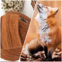 Рыжая красавица: рисование шерстью