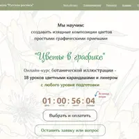 Цветы карандашом и линером. Часть 2