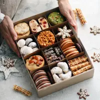 Праздничная коробка с ароматным печеньем