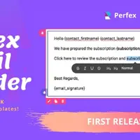 Perfex CRM Drag and Drop Email Builder