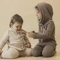 Детский теплый трикотажный костюм. Штаны 19-54, Худи 19-53