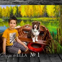 Шаблон коллажа для детских садов и начальной школы – На пруду