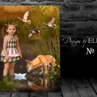 Шаблон коллажа для детских садов и начальной школы – На пруду