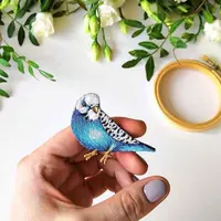 Брошь «Попугай»