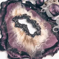 Срез камня из эпоксидной смолы