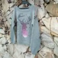 Пуловер "Ледяной олень"