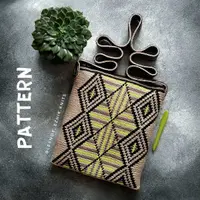 Сумка "Налегке" в технике "жаккард крючком"