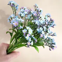 Незабудки из холодного фарфора