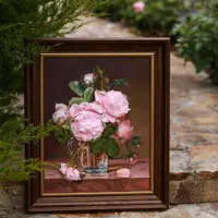 Картина с объёмными цветами