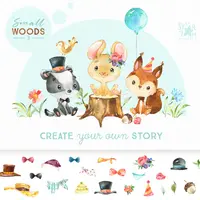 Small Woods. Animal Collection