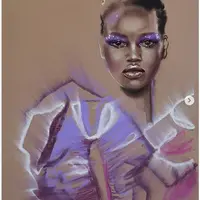 Pastel fashion illustration