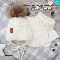 Шапка и манишка спицами