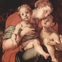 В мастерской художника: Рафаэль, Микеланджело, Р. Фьорентино, Я. Понтормо и другие