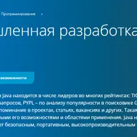 Промышленная разработка ПО на Java