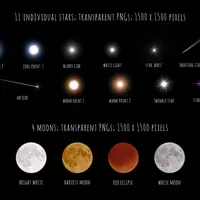 Наложения на фото. Звездный свет на ночном небе