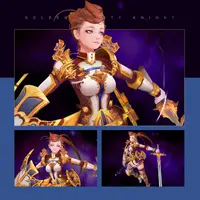 Золотой Рыцарь: игровой 3D персонаж в стиле Hand-Paint