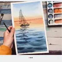 Акварельный онлайн курс "По морям"