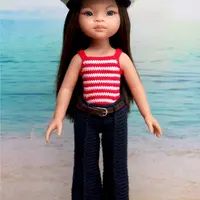 3 МК по вязанию крючком одежды для кукол Паола: Хозяйка прерий, Мой капитан, Капитанская дочка