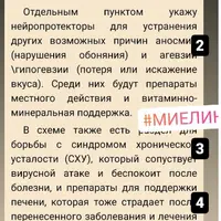 Схема по восстановлению миелиновых оболочек нервов