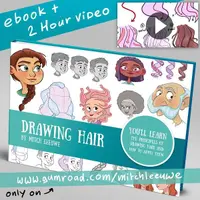 How to draw hair - Как рисовать волосы