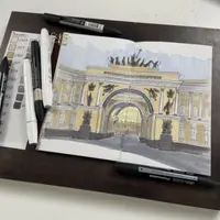 Осенний Петербург маркерами