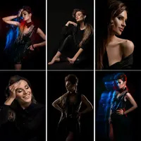 Чёрный фон: от классики до креатива с использованием импульсного света