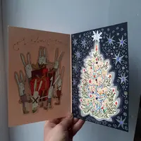 Открытка в технике коллажа