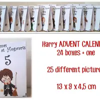 Рождество в Хогвартсе. Адвент-календарь для печати