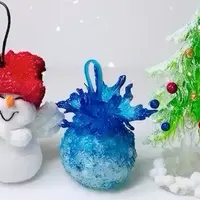 Елочные игрушки из изомальта с начинкой внутри